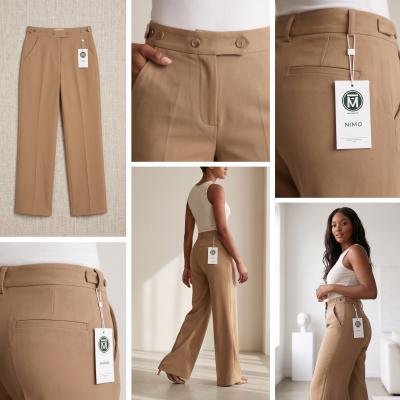 High-Rise Pleated Trousers