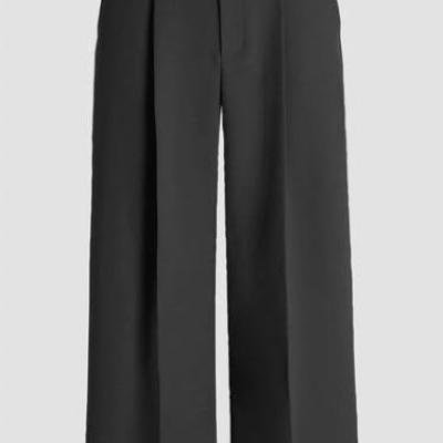Smart Belted wide-fit corporate Pants